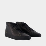 Sneakers Achilles Mid Premium - COMMON PROJECTS - Cuir - Noir