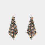 Boucles D'oreilles - Rabanne - Métal - Noir
