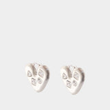 Les Boucles Coeur - Jacquemus - Métal - Argenté