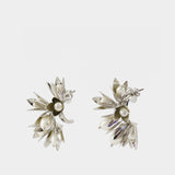 Boucles D'oreilles Flower  - Simone Rocha - Perles - Argenté