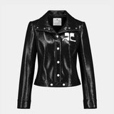 Jacket Reedition - Courreges - Vinyle - Noir