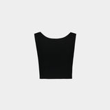 Tank Top Cropped Rib - Vivienne Westwood - Viscose - Noir