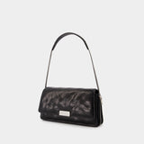 Sac Porté Épaule Siren Medium Flap - Alexander Wang - Cuir - Noir