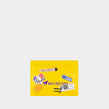 Porte-carte Cash - Balenciaga - Cuir - Jaune