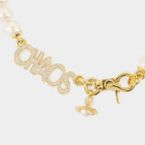 Collier Chaos Large Pearl - Vivienne Westwood - Métal - Doré