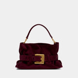 Sac Porté Épaule Anthem Medium - Balmain - Cuir - Bordeaux