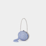 Pochette Oval Crystal Chain - SELF PORTRAIT - Synthétique - Violet