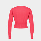 Cardigan Bea Cropped - Vivienne Westwood - Coton - Rose