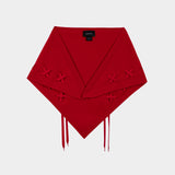 Écharpe Merino Neckerchief - Simone Rocha - Laine - Rouge