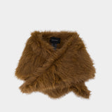 Écharpe Neckerchief - Simone Rocha - Fausse Fourrure - Marron