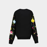 Sweatshirt Wildflower - Kenzo - Soie - Noir
