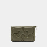 Pochette Quilted - Ganni - Synthétique - Vert