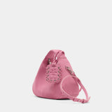 Sac À Main Hobo Mini - Ganni - Synthétique - Rose