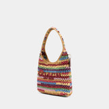 Sac Porté Épaule Large Weave Straw Brooklyn 28 - Coach - Cuir - Multi