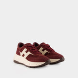 Sneakers H669 Allacciato H - Hogan - Cuir - Bordeaux