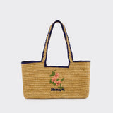 Sac À Main Plagette - Rouje - Raphia - Beige