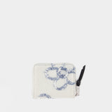 Portefeuille The Mini Compact - Marc Jacobs - Coton - Bleu