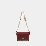 Sac À Main Ll Medium Note - Burberry - Cuir - Rouge