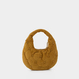 Sac Porté Épaule Bunny Knot Top Zip - Tory Burch - Cuir - Marron