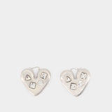 Les Boucles Coeur - Jacquemus - Métal - Argenté