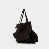 Cabas Unevenness - YOHJI YAMAMOTO - Cuir - Noir