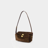 Sac Porté Épaule Paris M - Balenciaga - Suede - Marron