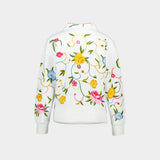 Sweatshirt Wildflower - Kenzo - Coton - Blanc
