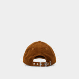 Casquette Corduroy - Ganni - Coton - Marron