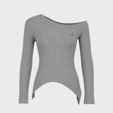 T-Shirt Ls Orgy - Vivienne Westwood - Synthétique - Gris