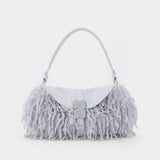 Sac Porté Épaule B Kat - Ganni - Synthétique - Gris