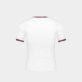 T-Shirt Signature - Courreges - Coton - Blanc