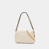 Sac À Bandoulière Fleming Soft Large - Tory Burch - Cuir - Ivoire