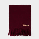 Écharpe - Acne Studios - Laine - Bordeaux