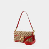 Sac Porté Épaule Soft Tabby 26 Signature - Coach - Toile - Marron