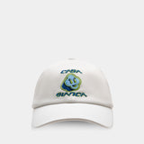 Casquette Blue Smiley - Casablanca - Coton - Blanc