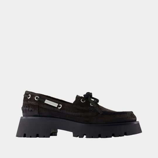 Mocassins Carson Boat - Alexander Wang - Cuir - Chocolat