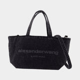 Cabas Punch Small - Alexander Wang - Coton - Gris Foncé
