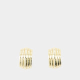 Boucles D'oreilles Chunky Ribbed - ANINE BING - Métal - Doré