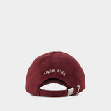 Casquette Jeremy - ANINE BING - Coton - Rouge