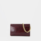 Pochette Elly Small - ANINE BING - Cuir - Bordeaux