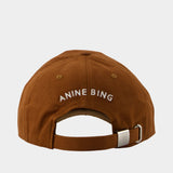 Casquette Jeremy Baseball - ANINE BING - Coton - Marron