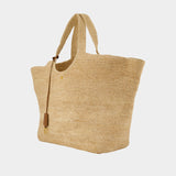 Sac Porté Épaule Lili - ANINE BING - Raphia - Beige