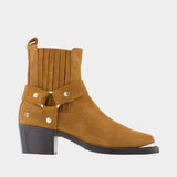 Bottines Mid Biker - ANINE BING - Cuir - Marron