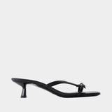 Sandales Jackie Heels   Black - ANINE BING - Cuir - Noir