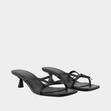 Sandales Jackie Heels   Black - ANINE BING - Cuir - Noir