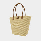 Cabas Lou Monogramme - ANINE BING - Cuir - Beige