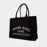 Cabas Leo - ANINE BING - Coton - Noir