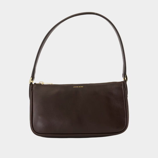 Sac Porté Épaule Mini Elly - ANINE BING - Cuir - Marron