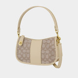 Sac Hobo Swinger - Coach - Jacquard - Beige