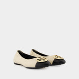 Ballerines Claire Cap-Toe - Tory Burch - Cuir - Crème